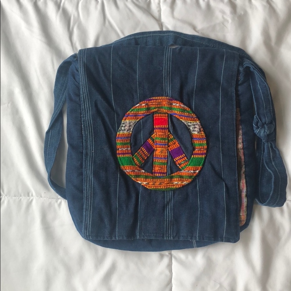 Peace sign bag